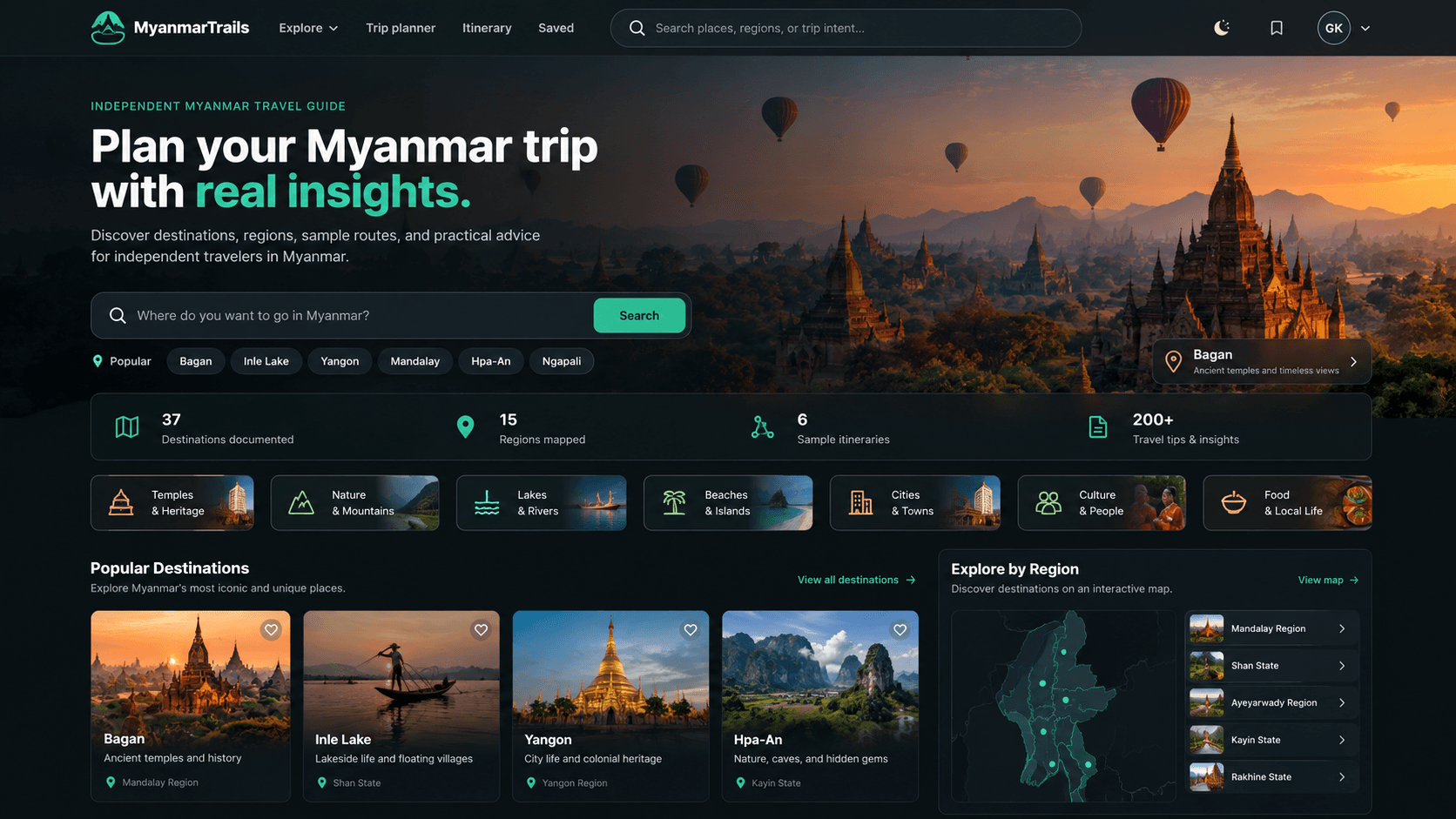 MyanmarTrails screenshot